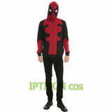 2017 Deadpool Hoodie Marvel Hooded Men Sweatshirt Zipper Outerwear Jacket 3D Anime Characters Hoodies Deadpool Cosplay Costume
