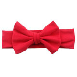 Lovely Girls Cotton Headband Solid Hair Bows Headbands For Kids 2018 New Arrival Newborn Kids Cotton Hair Accessories