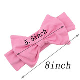 Lovely Girls Cotton Headband Solid Hair Bows Headbands For Kids 2018 New Arrival Newborn Kids Cotton Hair Accessories