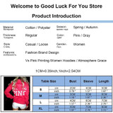 Love Pink Hoodie Women Casual Harajuku Hoodies Women Vs Pink Kpop 2017 Spring Moletom Feminino Polerones Mujer P55 Z15