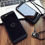 Love Heart Mirror Cases for iPhone X 7/7 Plus (Lanyard Not Included)