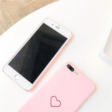 Love Heart Pattern Back Scrub Case Cover Couple Phone Case for iPhone 7/7 Plus/6/6 Plus/6s/6s Plus