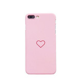 Love Heart Pattern Back Scrub Case Cover Couple Phone Case for iPhone 7/7 Plus/6/6 Plus/6s/6s Plus