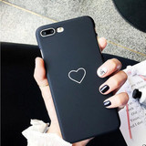 Love Heart Pattern Back Scrub Case Cover Couple Phone Case for iPhone 7/7 Plus/6/6 Plus/6s/6s Plus