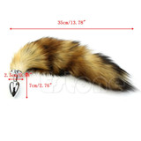 Love Fox Tail Butt Anal Plug Sexy Romance Sex Funny Adult Toy-F1FB