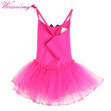 Children Baby Girls Gymnastics Dance Dress Kids Girl Ballet Tutu Dress Leotard Skate Dresses Outfits Hot