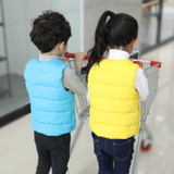 Children 2017 winter child down vest cotton jacket boys girls waistcoat outerwear winter baby vest #TZ005c