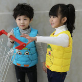 Children 2017 winter child down vest cotton jacket boys girls waistcoat outerwear winter baby vest #TZ005c
