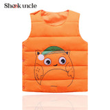 Children 2017 winter child down vest cotton jacket boys girls waistcoat outerwear winter baby vest #TZ005c
