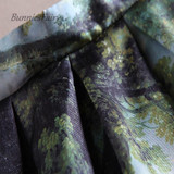 BunniesFairy 50s Princess Royal Vintage Retro Fantasy Oil Painting Floral Print High Waist Midi Skirt Full Circle Saia Femininas