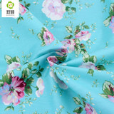 Bule Color Patchwork Cotton Fabric Fat Quaters Tilda Cloth Quilting Patchwork Fabrics For Sewing Doll Choth 4pcs/lots 40*50CM