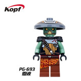 Building Blocks Star Wars Luke Skywalker Qui-Gon Jinn Asajj Ventress Han Solo Embo Jawa Luminara Unduli Bricks Kids Toys PG8037