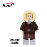Building Blocks Star Wars Luke Skywalker Qui-Gon Jinn Asajj Ventress Han Solo Embo Jawa Luminara Unduli Bricks Kids Toys PG8037