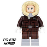 Building Blocks Star Wars Luke Skywalker Qui-Gon Jinn Asajj Ventress Han Solo Embo Jawa Luminara Unduli Bricks Kids Toys PG8037