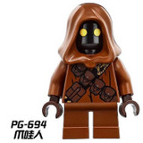 Building Blocks Star Wars Luke Skywalker Qui-Gon Jinn Asajj Ventress Han Solo Embo Jawa Luminara Unduli Bricks Kids Toys PG8037