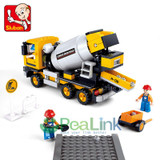 Building Blocks Sluban 296Pcs cement mixers ruban blocks to the new project Fancy toys action figure Bricks Toys for children