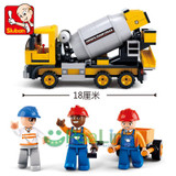 Building Blocks Sluban 296Pcs cement mixers ruban blocks to the new project Fancy toys action figure Bricks Toys for children