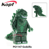 Building Blocks Single Sale American Science Fiction Monster Movie Super Heroes Lava Crystal Godzilla Toys for children PG0001