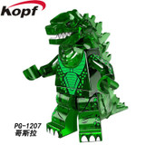 Building Blocks Single Sale American Science Fiction Monster Movie Super Heroes Lava Crystal Godzilla Toys for children PG0001