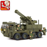 Building Block Sets Compatible with lego military Heavy Transport Vehicle 3D Construction Brick Educational Hobbies Toy for Kid