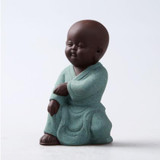 Buddhism Litlle Meditation Monk Small Statues Miniature Craft Buddha Statues Clay Mini Chinese Buddhism Zen Monks
