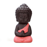 Buddhism Litlle Meditation Monk Small Statues Miniature Craft Buddha Statues Clay Mini Chinese Buddhism Zen Monks