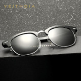 VEITHDIA Unisex Retro Aluminum Magnesium Sunglasses Polarized Mirror Vintage Eyewear Accessories Sun Glasses Oculos de sol 6690