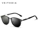 VEITHDIA Unisex Retro Aluminum Magnesium Sunglasses Polarized Lens Vintage Eyewear Accessories Sun Glasses Oculos de sol 6680