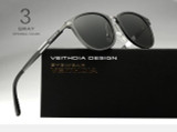 VEITHDIA Unisex Retro Aluminum Magnesium Sunglasses Polarized Lens Vintage Eyewear Accessories Sun Glasses Oculos de sol 6680