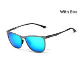 VEITHDIA Retro Aluminum Magnesium Brand Men's Sunglasses Polarized Lens Driving Eyewear Accessories Sun Glasses For Men 6623