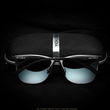 VEITHDIA Retro Aluminum Magnesium Brand Men's Sunglasses Polarized Lens Driving Eyewear Accessories Sun Glasses For Men 6623