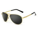 VEITHDIA Polarized Lens Mens SunGlasses Oculos Male Gold Sunglasses Men Summer Style Sun glasses for men 2556 shades