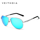 VEITHDIA Polarized Lens Mens SunGlasses Oculos Male Gold Sunglasses Men Summer Style Sun glasses for men 2556 shades