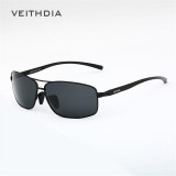 VEITHDIA Polarized Men's Sunglasses 3 Color Aluminum Frame Sun Glasses Men Driving Goggle Eyewea Accessories For Men 2458