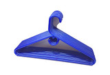 THE UM24 Set of 9 Heavy Duty Tubular Hangers Blue Jumbo Plastic Closet Organization Adult Coat Suit Cloth Hanger