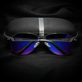 Veithdia Men Sunglasses Polarized Stainless Steel Mirror lunette de soleil femme Driving Sun Glasses For Women 3559