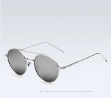 VEITHDIA Brand Unisex Fashion Sun Glasses Polarized Coating Mirror Classic Sunglasses Round Male Eyewear For Men/Women 3617