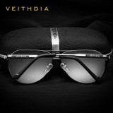 VEITHDIA Brand Stainless Steel Men's Sunglasses Polarized Mirror Lens Eyewear Accessories Sun Glasses For Men 3562