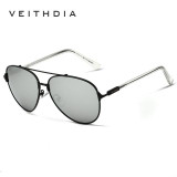 VEITHDIA Brand Fashion Men's Sunglasses Polarized Mirror Lens Eyewear Accessories Sun Glasses UV400 For Men 3802