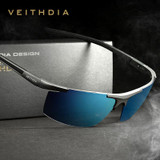 VEITHDIA Aluminum Magnesium Sunglasses Polarized Men Coating Mirror Driving Sun Glasses Oculos Eyewear Accessories