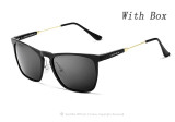 VEITHDIA  Polarized sunglasses men Square Retro Aluminum Accessories Driving Sun Glasses For Men lunettes de soleil homme 6368