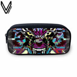 VEEVANV Animal Wolf Printing Case Holder Casual Pencil Purse Cute Animal Purses Kids Wallets School Case For Student Pencil Bags