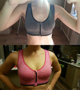 VEAMORS Hot 2017 New Sexy Ladies Big Size Full Cup Push Up Zipper Bra,Professional Shockproof Wicking Bra Fitness Underwear Vest