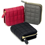 Vbiger Women Short Wallets PU Leather Female Plaid Purses Coin Purse Card Holder Wallet Fashion Woman Small Zipper Wallets
