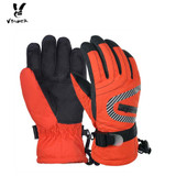 VBIGER Kids Winter Warm Gloves Waterproof Thicken Zipper Gloves Mitten Children Kid Ski Sports Outddor Gloves Adjustable Strip