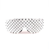Vazrobe Steampunk Goggles Hip Hop Sunglasses Party Decorative Hippy One Piece Glasses of Rock with Spikes Punk Black Gold Luxury