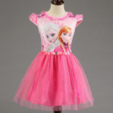 Berngi New Elsa Anna Dress Girls Dress Cosplay Party Dresses Princess Children Baby Kids Baby Vestidos toddler Dresses