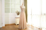 BEPEITHY Elegant A line Prom Dress Sexy Open Back Vestido De Festa Vintage Evening Dress Long Party Dress 2017 New Design