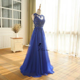 BEPEITHY Elegant A line Prom Dress Sexy Open Back Vestido De Festa Vintage Evening Dress Long Party Dress 2017 New Design