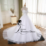 BEPEITHY Ball Gown Vintage Wedding Dress With Pearls Vestido De Novia Princess New Bridal Dresses 2016 Robe De Mariage